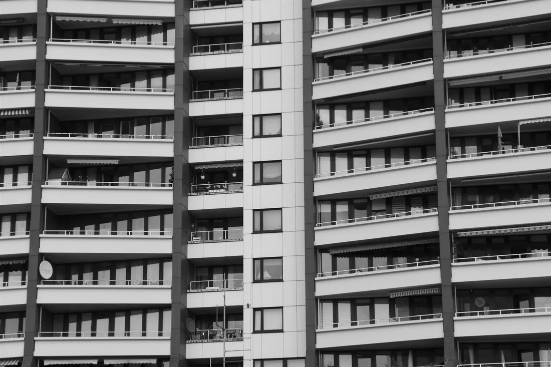Straßenzug in Berlin-Marzahn